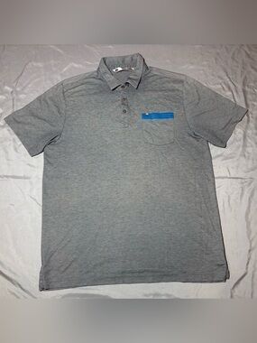 Travis Mathew Gray Polo Shirt, Short Sleeve, Men’s Size L